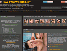 Tablet Screenshot of gaypasslist.net